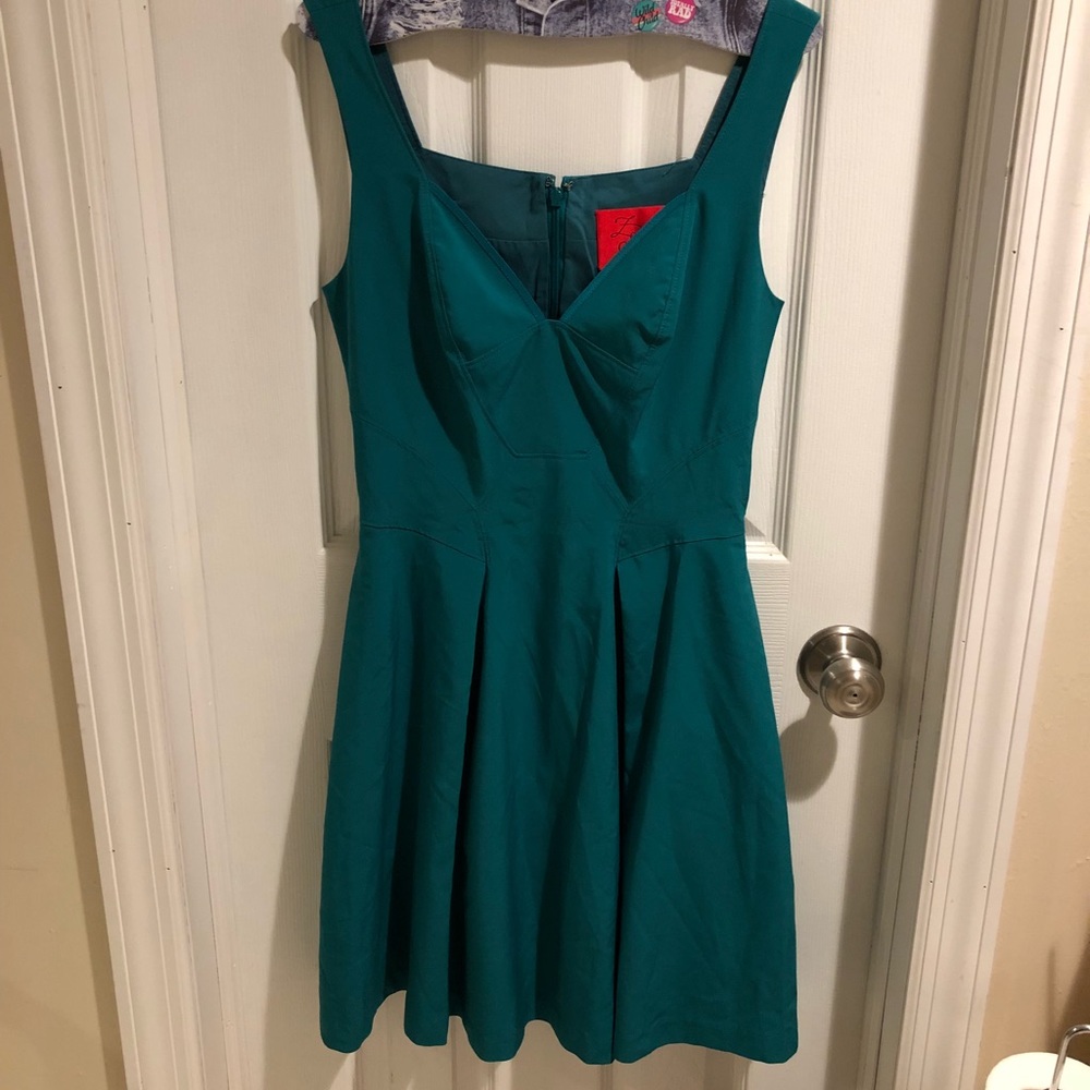 Zac Posen blueish/green cocktail dress